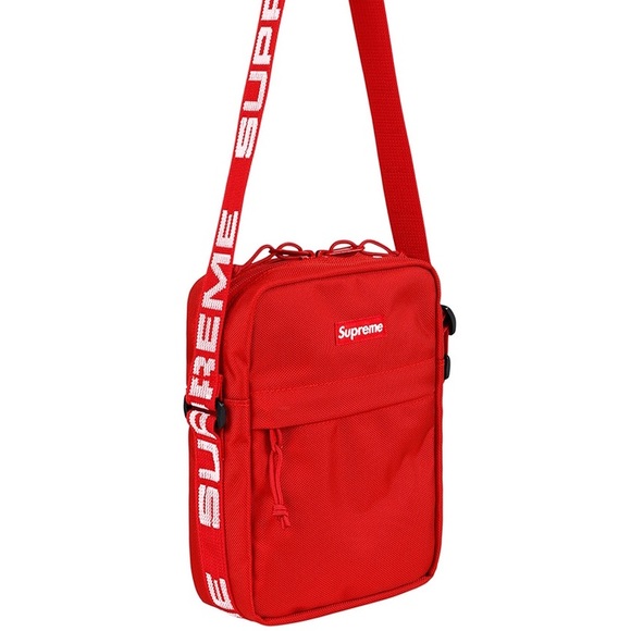 red supreme handbag